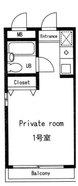 ＭＤＨ多摩川 201号室 間取り