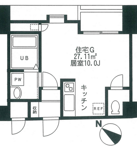 エムズビル 602号室 間取り