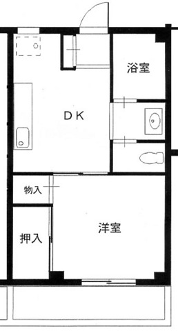 サンスクウェア 202号室 間取り