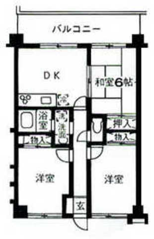 ヴィンテージ高津 101号室 間取り