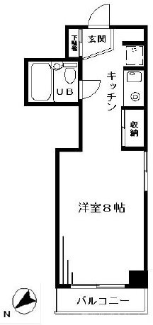 メゾンクリザンテム 201号室 間取り