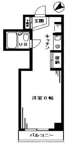 メゾンクリザンテム 403号室 間取り