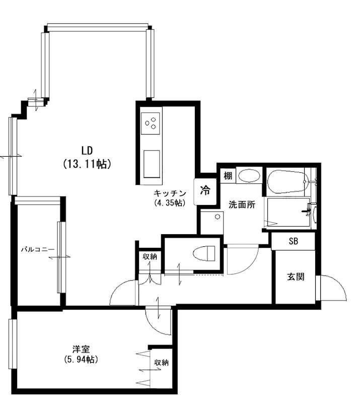 Ｐｉａ Ｋ－１ 301号室 間取り