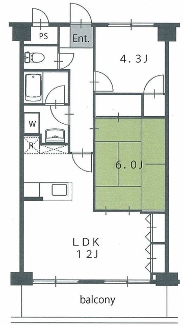 ソレイユ東 301号室 間取り