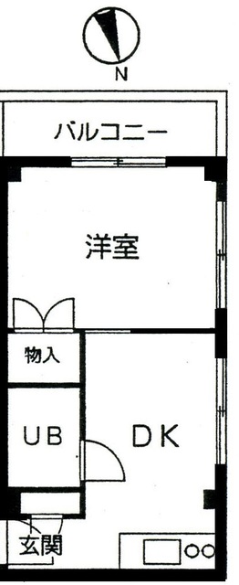 サンパレス 103号室 間取り