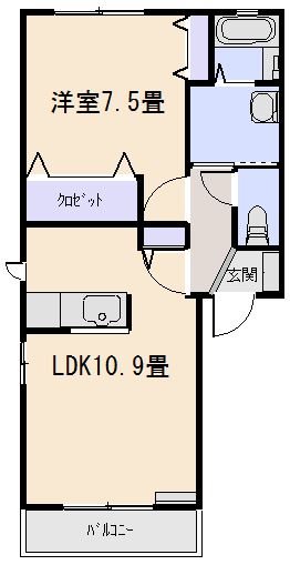 アルソスコート　Ｂ 間取り