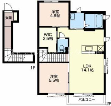 クレアーレ壱番館A 間取り