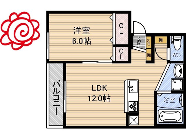 放出淀屋マンション 間取り