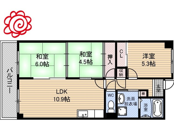 デイグラン鶴見EAST 間取り