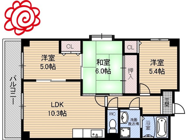 エスペランサ門真南 間取り