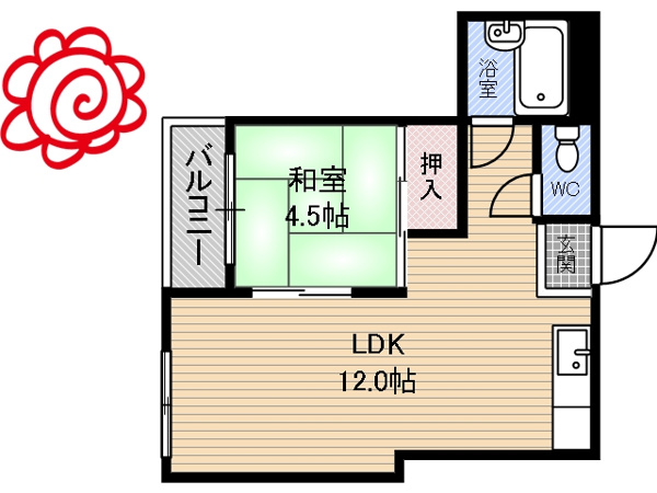 コーポラストウザキ 間取り