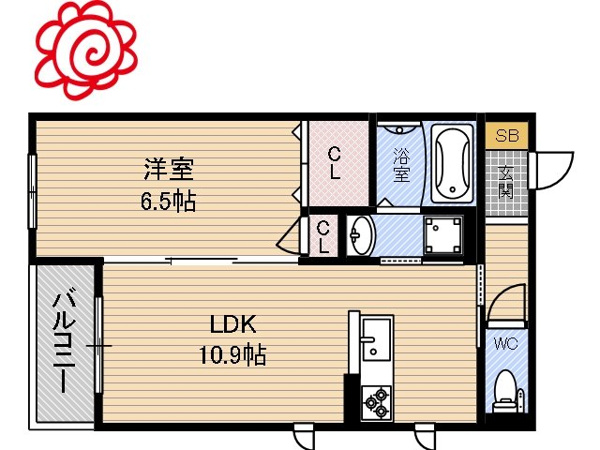 シャーメゾン森河内西 間取り