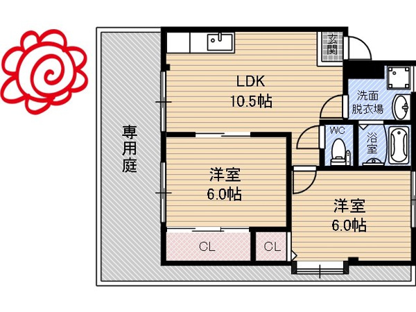 レジスコート今津中 間取り