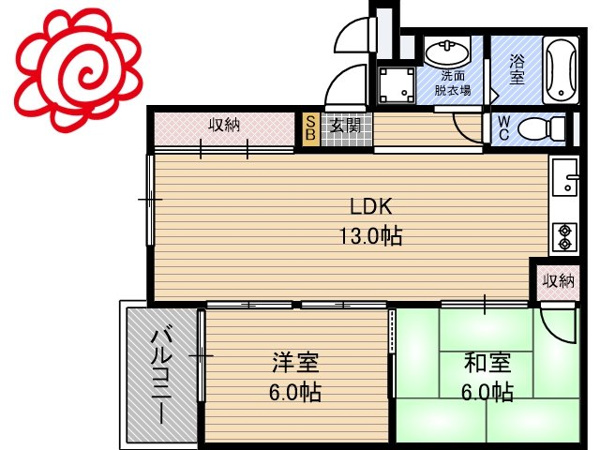 フラワーハイム鶴見 間取り