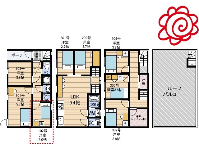 Hana house 間取り