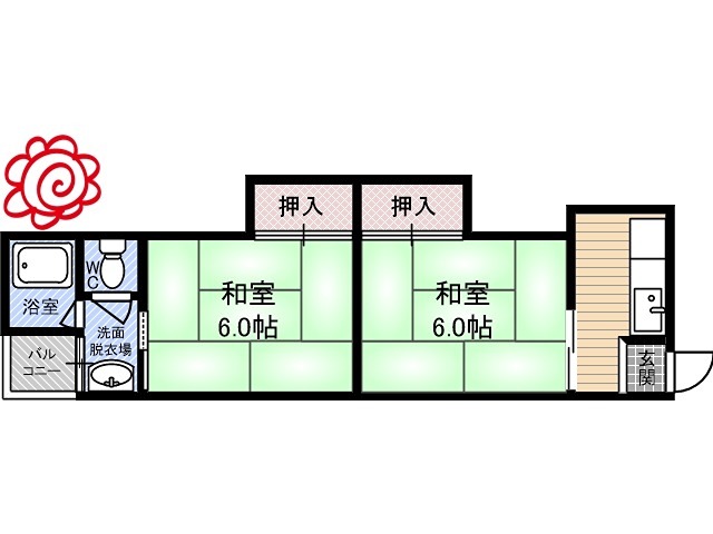 中田ハイツ 間取り
