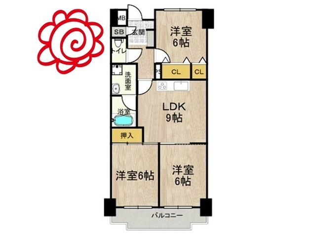 シャトーレイクルイーズ 間取り