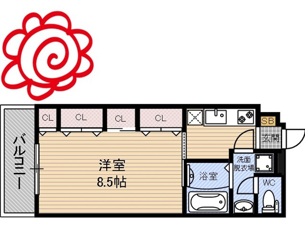 HANATEN EAST 間取り