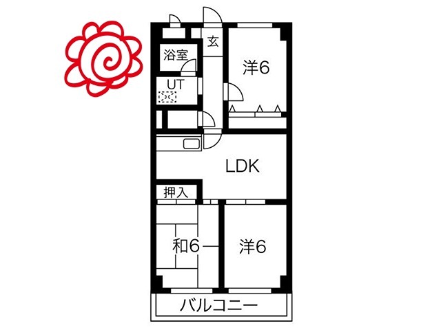 ロイヤルハイツ鶴見 間取り
