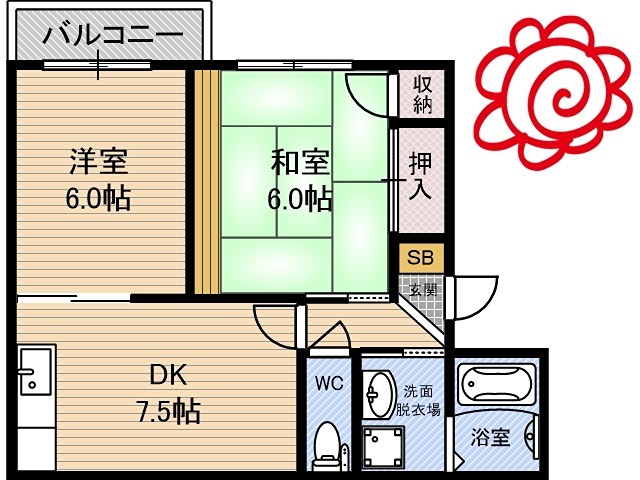 グリーンハイツ吉川 間取り