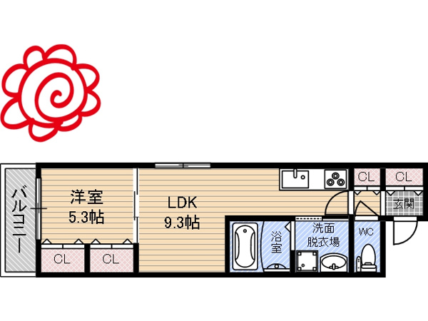 クリエオーレ徳庵 間取り