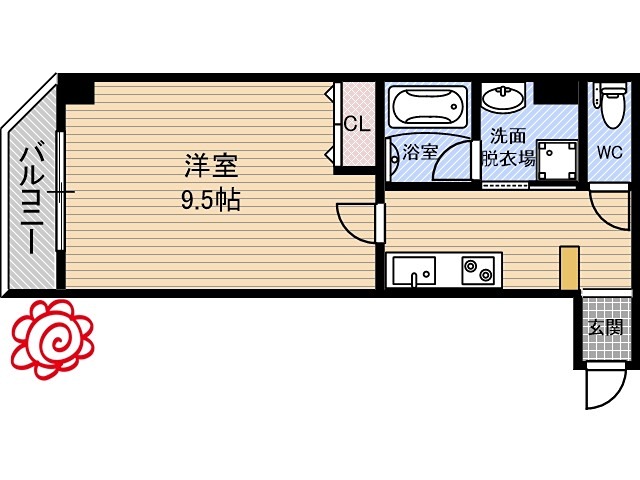 レクラン放出東 間取り