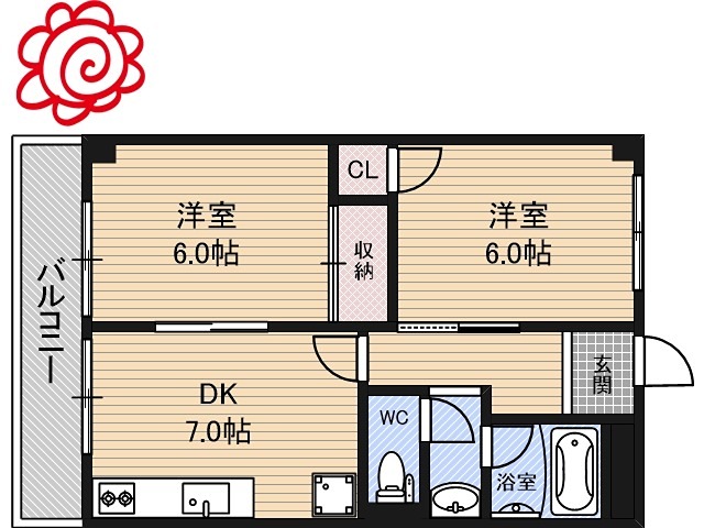 シャトー中村 間取り