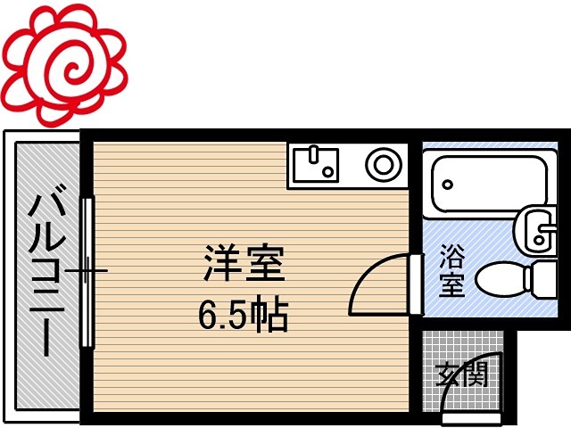 比枝コーポラス徳庵 間取り