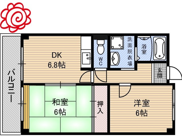 メゾン交楽園弐番館 間取り