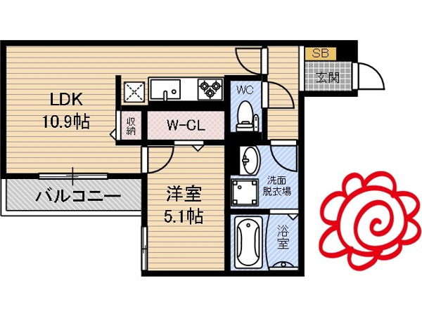 スペチアーレ放出東 間取り