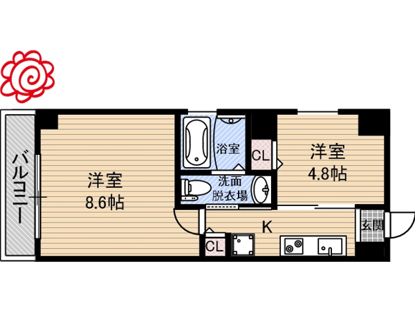 グランシアター高井田 間取り