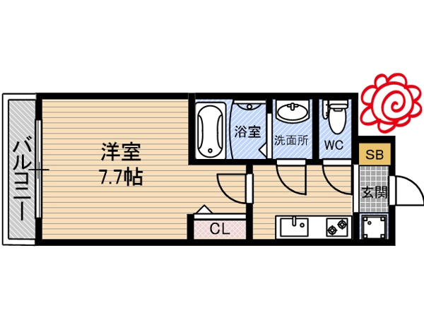 S-RESIDENCE高井田Central 間取り