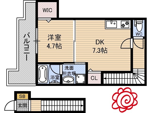 グランドソレイユ森河内 間取り
