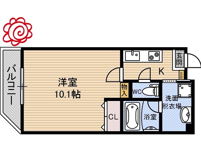 レクラン放出東 間取り