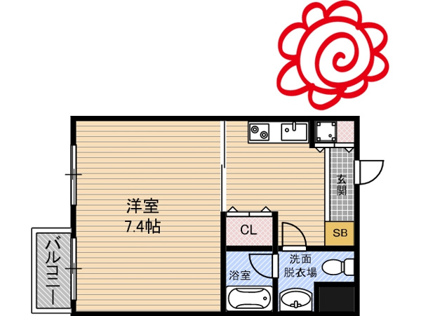 GROOVE城東 間取り