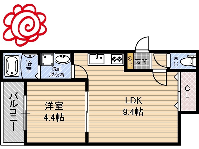 badge放出east 間取り