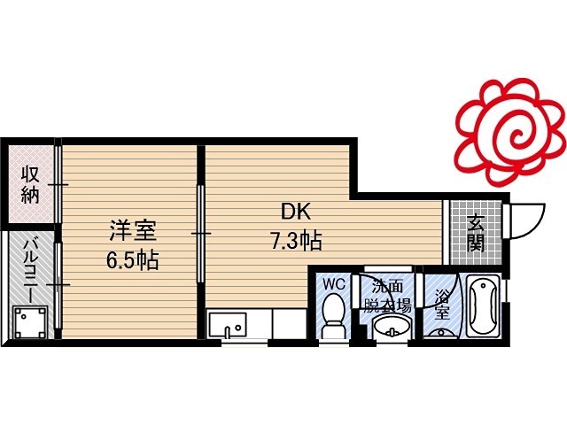 西山ハイツ 間取り