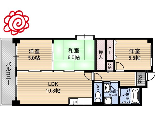 シェモア鶴見緑地 間取り