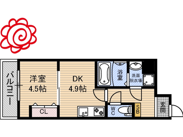 GARDENIA高井田 間取り