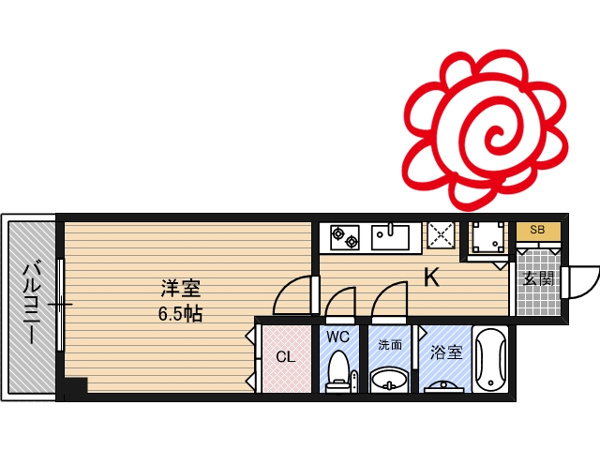 エスパシオ・アローネ鶴見 間取り