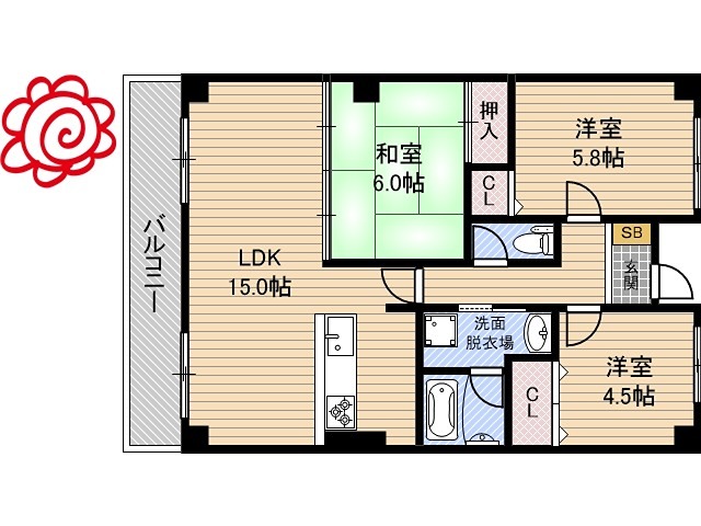 ラムール 間取り