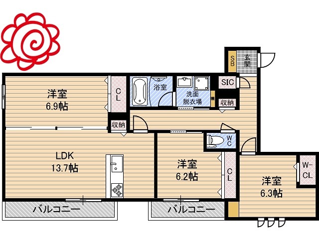 翠風邸 間取り