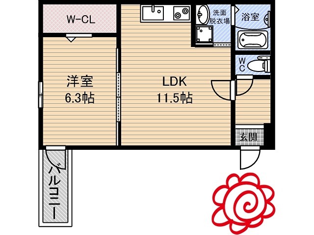 JTガーデン徳庵 間取り