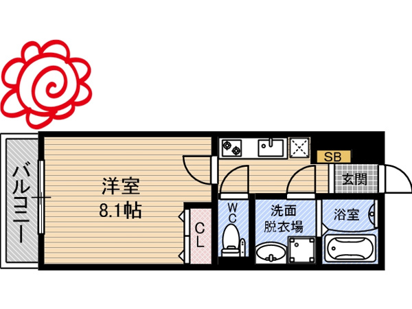 Ｍv.fm大阪放出Ⅱ 間取り
