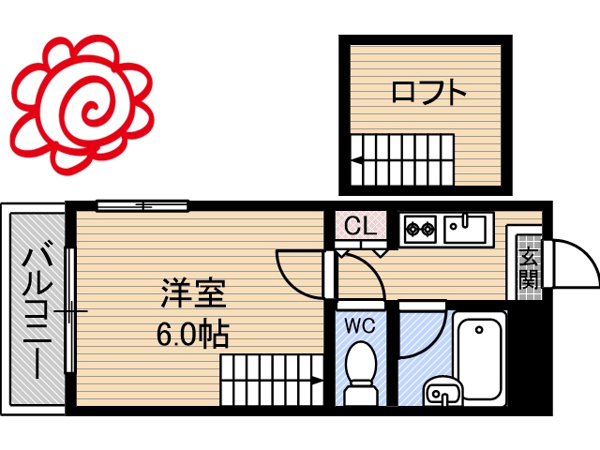 フローラル横堤 間取り