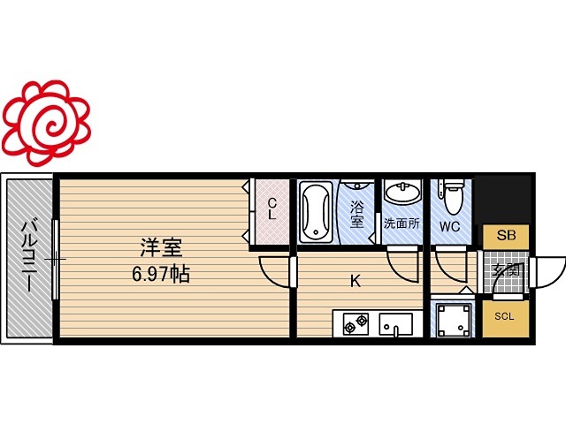 SK RESIDENCES放出 間取り