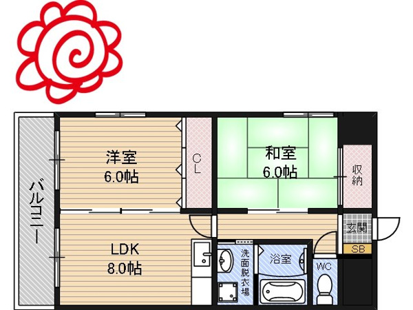 グランベル北田 間取り