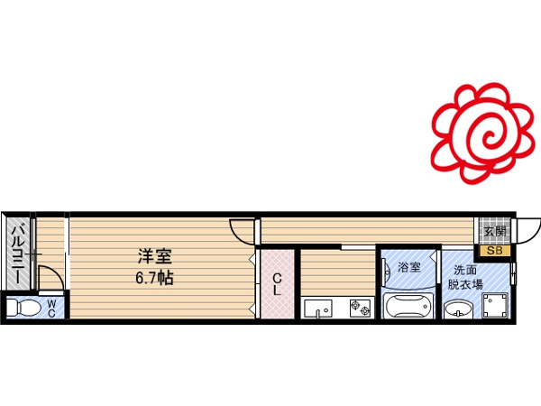 稲田大発マンション 間取り