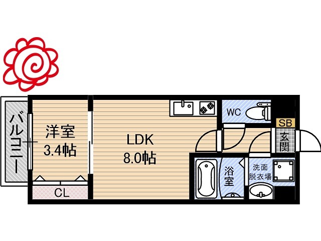 エムブイインプ大阪放出 間取り
