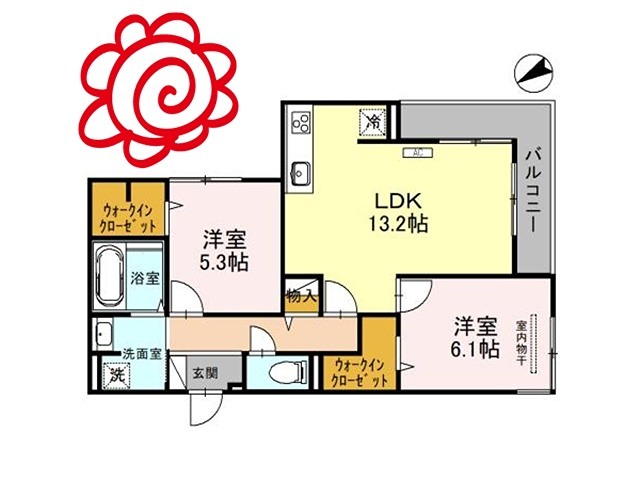 ウィズパークノーサイド 間取り